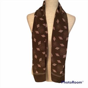 GUY LAROCHE SCARF VINTAGE GREEN PINK RECTANGLE